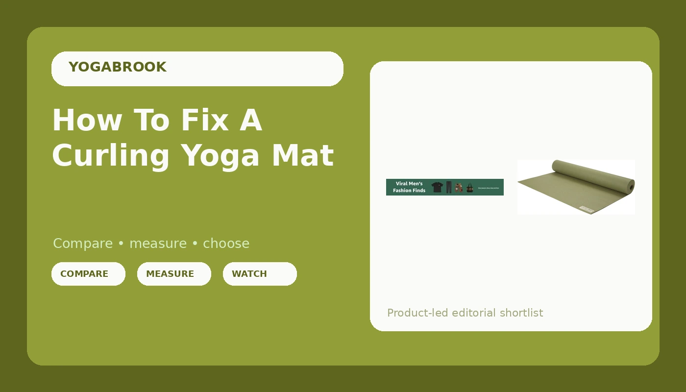 How To Fix A Curling Yoga Mat - YogaBrook review with measurements and honest opinion