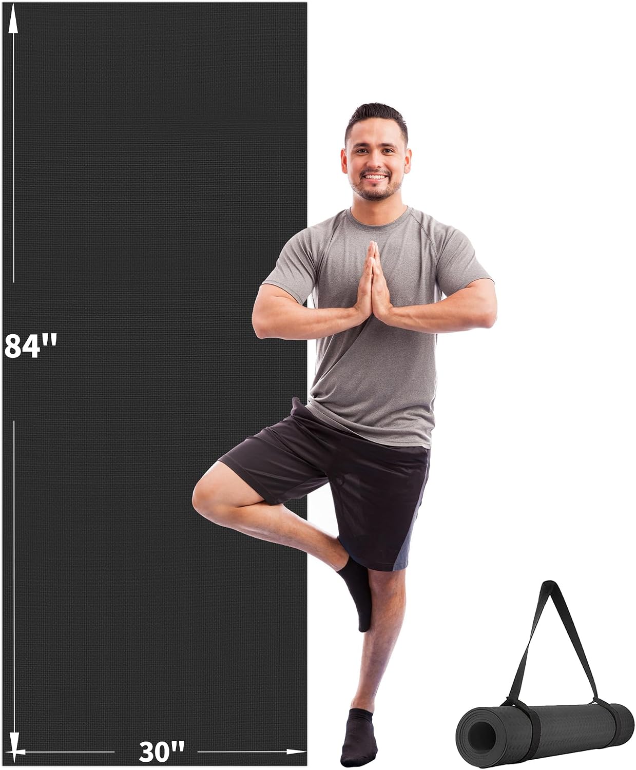 CAMBIVO Extra Long Wide Yoga Mat (B0876QTBKZ)