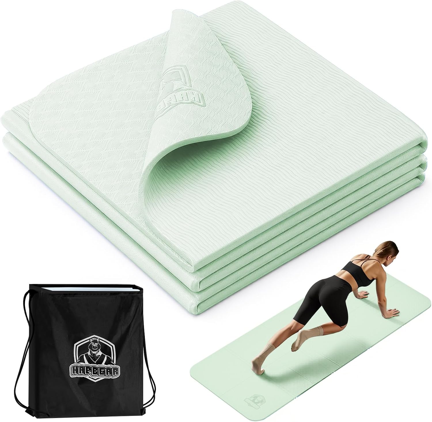 HAPBEAR Foldable Yoga Mat (B0GHYM3LVN)