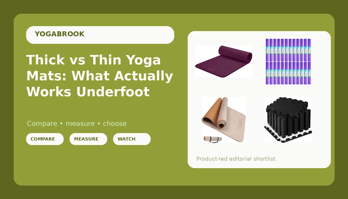 Thick vs Thin Yoga Mats: What Actually Works Underfoot