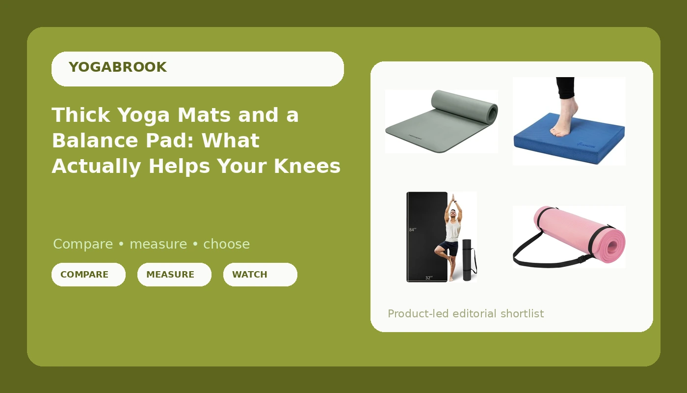 Thick Yoga Mats and a Balance Pad: What Actually Helps Your Knees