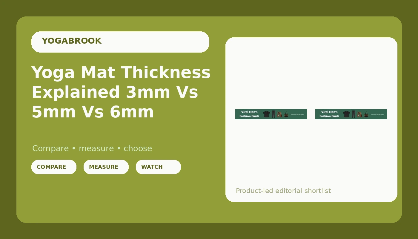 Yoga Mat Thickness Explained 3mm Vs 5mm Vs 6mm - YogaBrook review with measurements and honest opinion